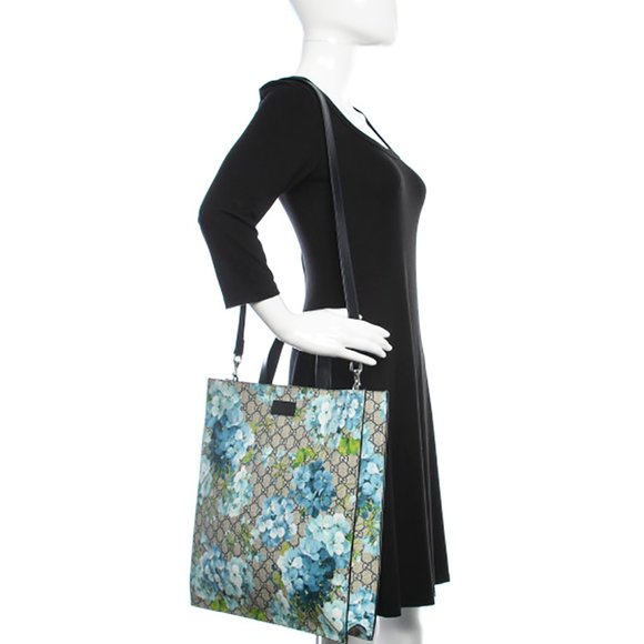 Gucci GG Supreme & Leather Blooms Tote - Picture 10 of 11